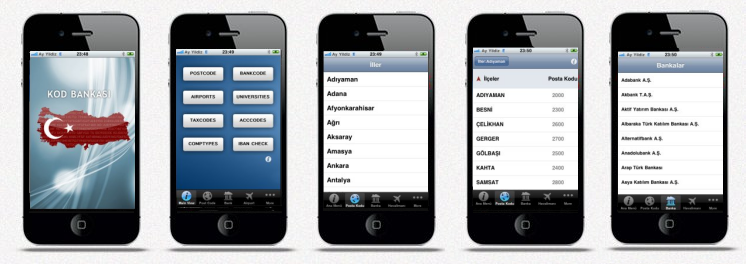 Kod Bankası iPhone Uygulaması